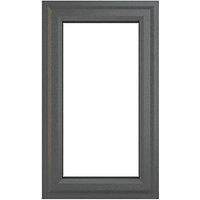 Crystal Left-Hand Opening Clear Triple-Glazed Casement Anthracite on White uPVC Window 610mm x 1115mm (760JN)