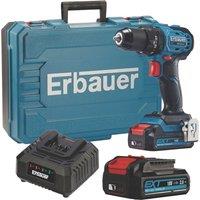 Erbauer ECCD18-Li 18V 2 x 2.0Ah Li-Ion EXT Brushless Cordless Compact Combi Drill (760TA)