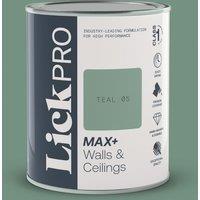 LickPro Max+ 1Ltr Teal 05 Matt Emulsion Paint (760TM)