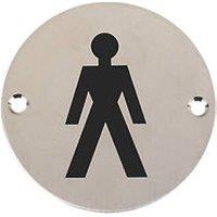 Essentials Male Toilet Sign 76mm (76124)