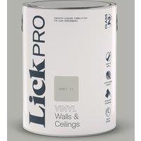 LickPro 5Ltr Grey 11 Vinyl Matt Emulsion Paint (761TM)