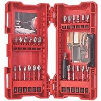 Milwaukee SHOCKWAVE 1/4" Hex Shank Mixed Impact Duty Bit Set 25 Pieces (762GE)