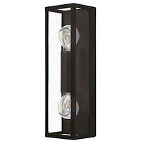 Eglo Amezola Twin Bathroom Wall Light Black (762PL)