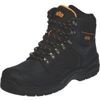 Site Prescott Size 11 Black Waterproof Steel Toe Cap Safety Boots (762RT)