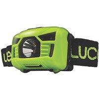 Luceco Rechargeable LED Head Torch Green 150lm (763JK)