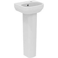 Ideal Standard i.life A Handbasin & Pedestal 1 Tap Hole 350mm (764HM)