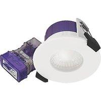 Luceco FType Ultra Flat Fixed Fire Rated LED Downlight Dim to Warm & CCT White 4-6W 675/690lm (764KL)