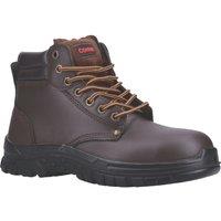 Centek 318 S3 Size 13 Brown Water-Resistant Steel Toe Cap Safety Boots (764XC)