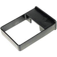 FloPlast Square Easyfit Pipe Clip Black 65mm 10 Pack (76558)