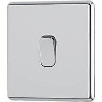 Arlec 10A 1-Gang 2-Way Light Switch Polished Chrome (765RU)