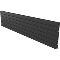 Ximax Oceanus Duplex 445mm x 1800mm 4679BTU Black Horizontal Designer Radiator (765YE)