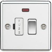 Knightsbridge 13A Switched Fused Spur with LED Polished Chrome (766TY)
