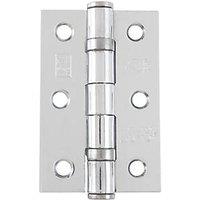 Smith & Locke Polished Chrome Grade 7 Fire Rated Ball Bearing Door Hinges 76mm x 51mm 2 Pack (767VH)
