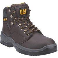 CAT Striver Size 10 Brown Water-Resistant Steel Toe Cap Safety Boots (768JV)