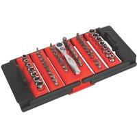 Forge Steel 1/4" Drive Socket & Bit Set 53 Pieces (768RM)