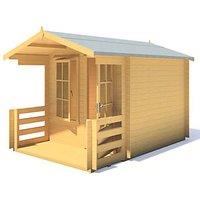 Shire Maulden 8' x 10' 6" (Nominal) Apex Timber Log Cabin (768TJ)