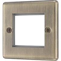 LAP 2-Module Modular Faceplate Antique Brass (769PN)