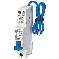 Chint NB3LEG-40 Series 32A 30mA Type A SP & N C Curve RCBO (769VG)