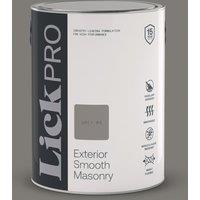 LickPro 5Ltr Smooth Grey 09 Masonry Paint (770TM)