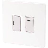 Varilight 13AX Switched Fused Spur with Neon Gloss White with White Inserts (77261)