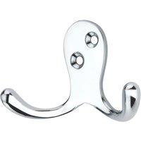 Essentials Double Hooks Polished Chrome 45mm 5 Pack (772TE)