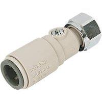 JG Speedfit Straight Valve & Tap Connector 15mm x 1/2" (77333)