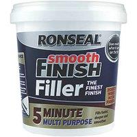 Ronseal 5 Minute Multipurpose Ready-Mixed Filler White 600ml (77381)