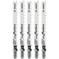 Bosch T101BF Wood Jigsaw Blades 100mm 5 Pack (773FX)