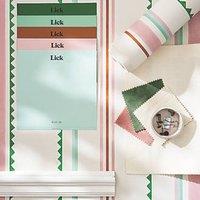 LickPro Green Zig Zag 01 Wallpaper Roll 52cm x 10m (773KV)