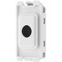 British General Grid Brush Flex Outlet White (773RH)