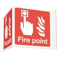Essentials Fire Alarm Projecting Sign (3D) 200mm x 400mm (773YU)