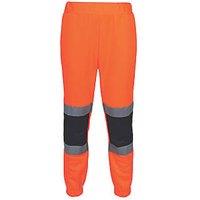 Regatta Pro Hi-Vis Joggers Orange/Navy Small 29" W 28" L (774JW)