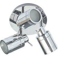 Spa Scorpius Round 3-Light Spotlight Chrome (774RV)