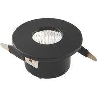 Saxby Lalo Round LED Downlight Matt Black 4W 200lm (774VX)
