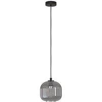 Eglo Mantunalle 1 Single Pendant Light Black (775PL)