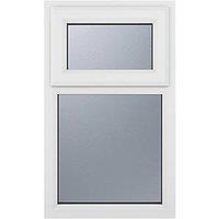 Crystal Top Opening Obscure Triple-Glazed Casement White uPVC Window 905mm x 1115mm (776JM)