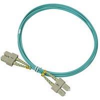 Labgear Duplex Multi Mode Green/Yellow SC- SC OM3 LSZH Fibre Optic Cable 3m (776KM)