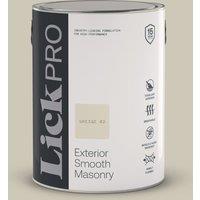 LickPro 5Ltr Smooth Greige 02 Masonry Paint (776TM)