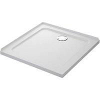 Mira Flight Safe Square Shower Tray with 2 Upstands White 800mm x 800mm x 40mm (7776X)