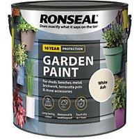 Ronseal 2.5Ltr White Ash Matt Garden Paint (7778H)