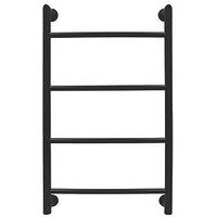 Towelrads 900mm x 530mm 767BTU Black Flat Designer Towel Radiator (777RY)