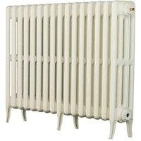 Arroll 660mm x 874mm 3726BTU White Cast Iron 4 Column Radiator (7780F)