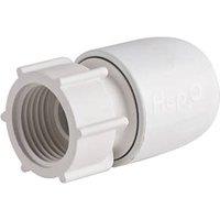 Hep2O Hand-Titan Plastic Push-Fit Straight Tap Connector 15mm x 1/2" (7782F)