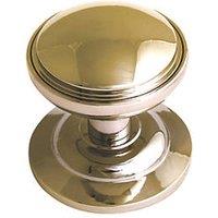 Fab & Fix Decorative Round Door Knob Polished Gold 75mm (7785P)