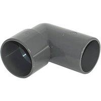 FloPlast Solvent Weld Conversion Bend 90 Anthracite Grey 40mm 5 Pack (778KJ)