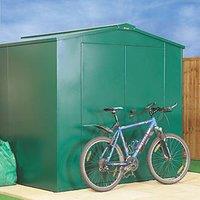 Asgard Gladiator 7' 6" x 7' 6" (Nominal) Apex Metal Shed Green (7792K)