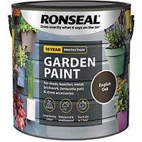 Ronseal 2.5Ltr English Oak Matt Garden Paint (7802H)