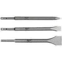 Milwaukee SDS Plus Shank Chisel Set 3 Pieces (780FG)