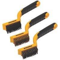 Roughneck Wide Wire Brush Set 3 Pieces (780JF)