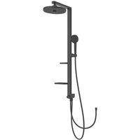 Ideal Standard Alu+ HP/Combi Flexible Exposed Silk Black Thermostatic Mixer Shower (780KU)